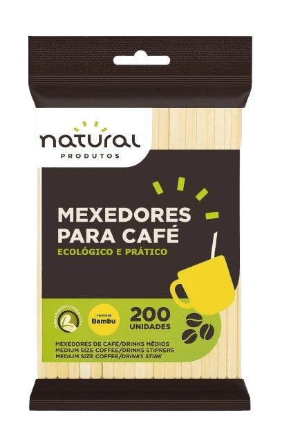 Mexedor de Café/Drink Médio de Bambu